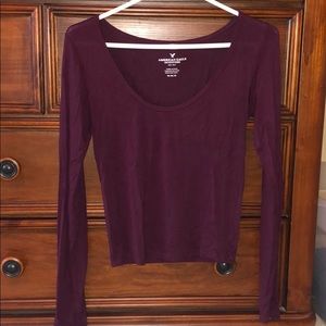 American Eagle long sleeve crop top